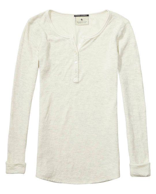 Maison Scotch Bonded Grandad Sweater