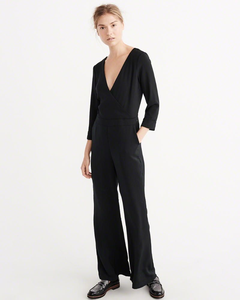 Wrap Jumpsuit in Black