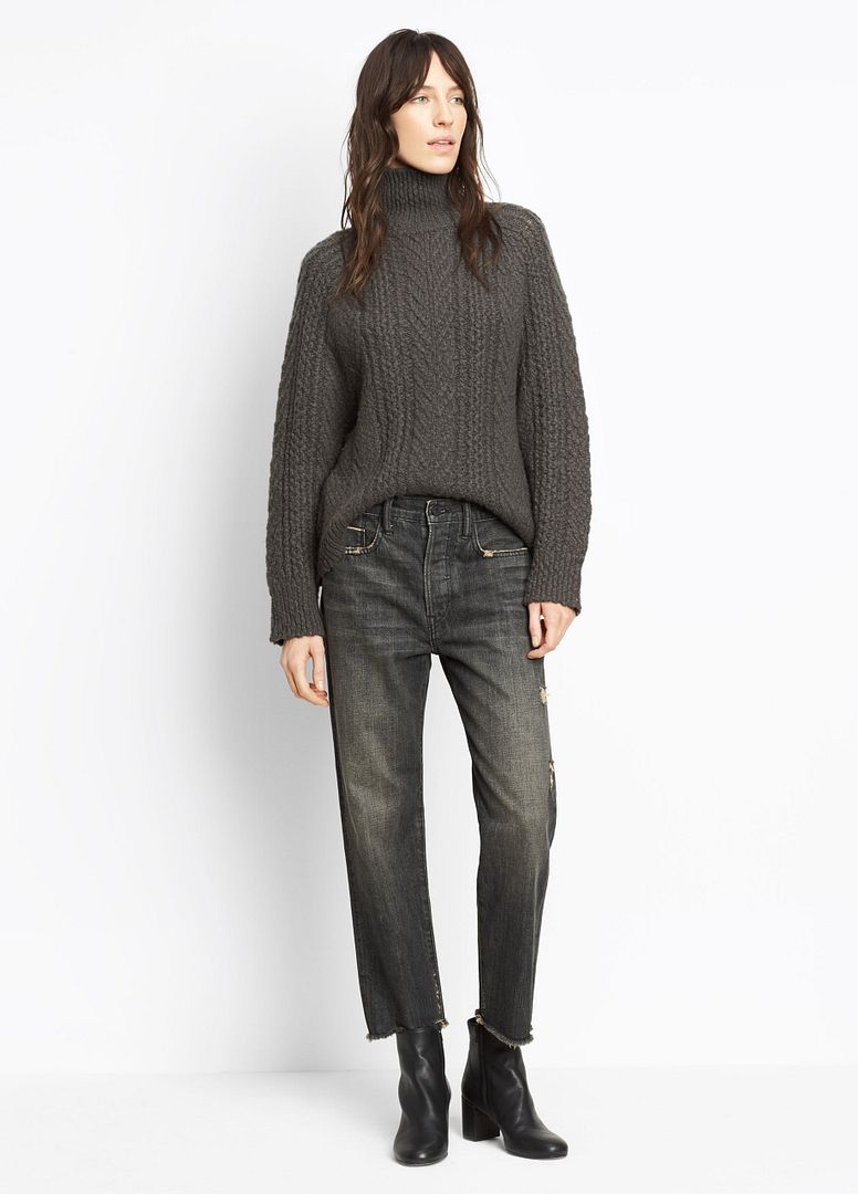 Vince Union Slouch Jeans in Heirloom Black Wash