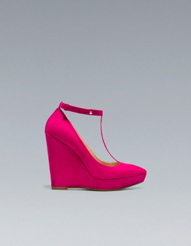 Zara Pointed T-Bar Wedge