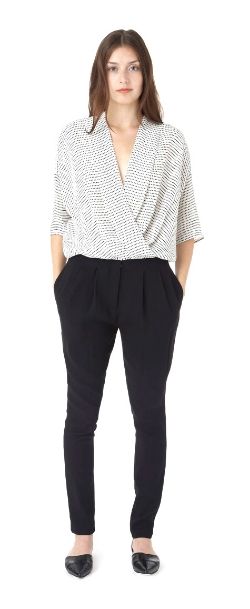 Apiece Apart Paola Gathered Wrap Top