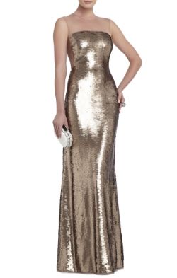 BCBGMAXAZRIA Evangeline Paillette Gown