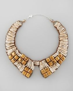Nakamol Beaded Bib Collar Necklace