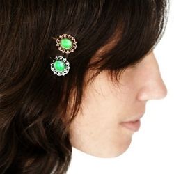 Absinthe Glow Hair Clips