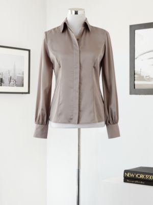Eva Mendes Collection Charmeuse Blouse