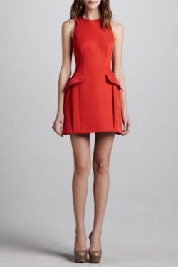 McQ Alexander McQueen Peplum Pocketed Dress