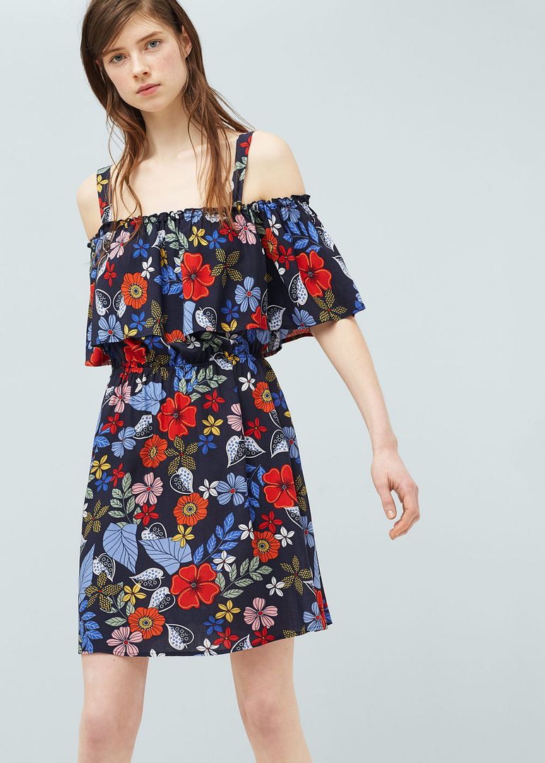 Mango Off Shoulder Dress