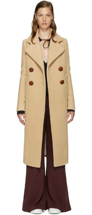 See by Chloé Wool Long Coat