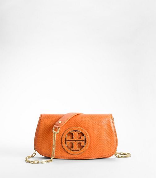 Tory Burch Amanda Vitti Logo Clutch