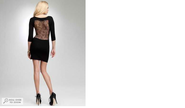 Bebe Lace Cutout Sweater Dress