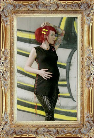 MamaSan Maternity Betty in Stitches Tank Top