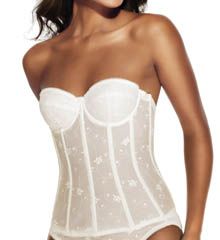 Dominique All Lace Longline Bustier Bra Corset