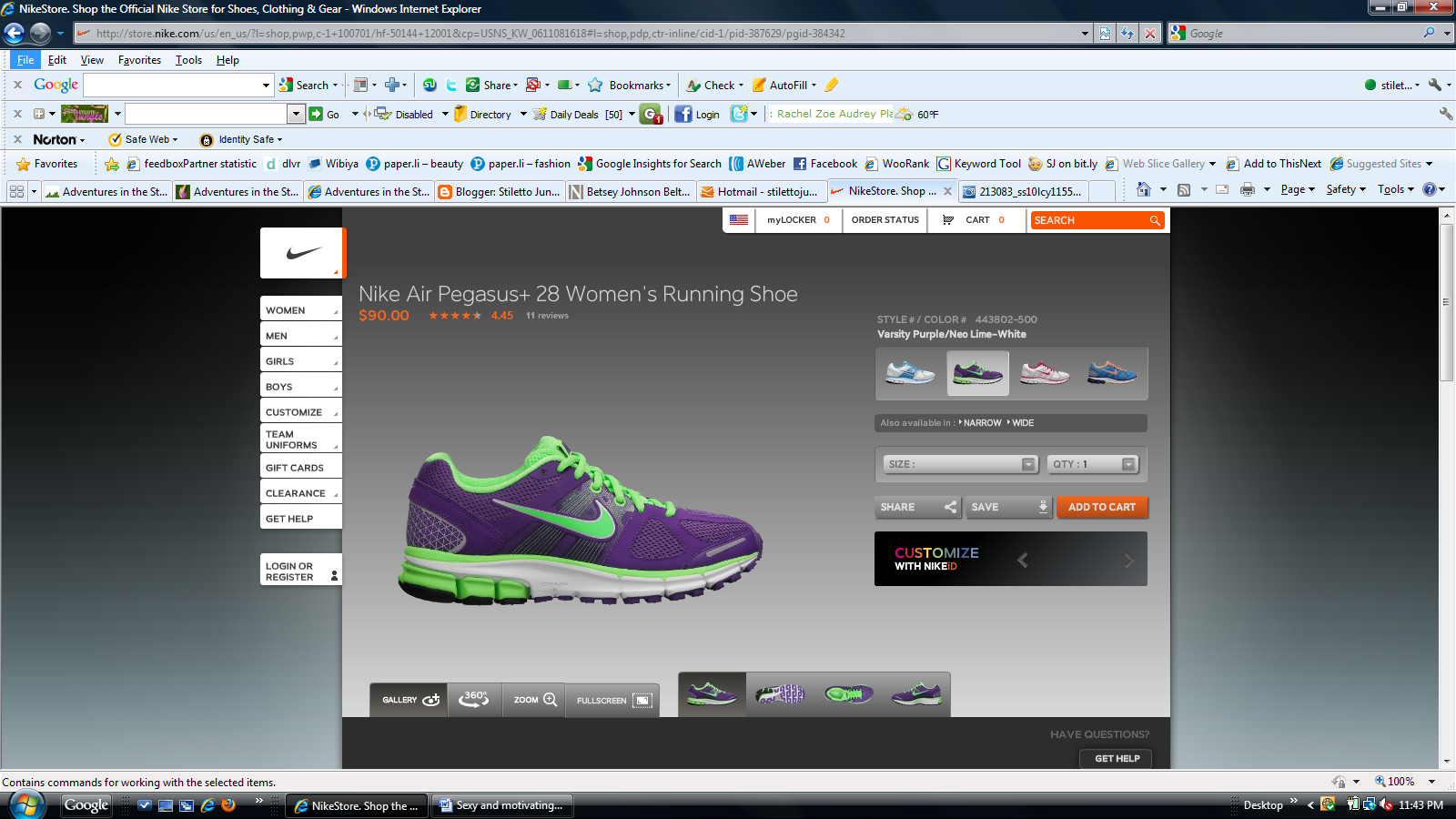 Nike Air Pegasus+ 28 Women's Running Shoe
