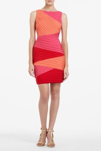 BCBGMAXAZRIA Debra Color-Blocked Dress