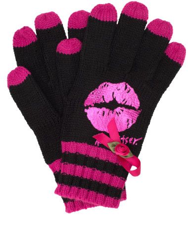 Betsey Johnson Breast Cancer Awareness Gloves