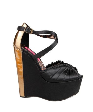 Betsey Johnson Britt Satin Wedges