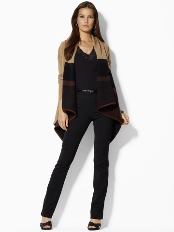 Lauren Ralph Lauren Minette Wool Draped Cardigan