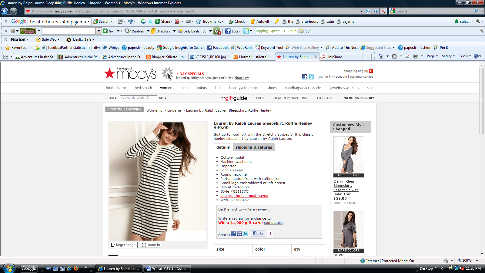 Lauren by Ralph Lauren Sleepshirt