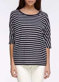 Vince Twin Stipe Dolman Tee