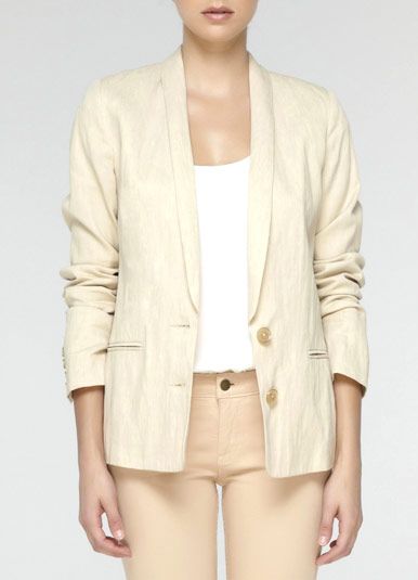 Vince Rustic Linen Blazer