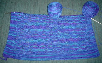 shawl in progress