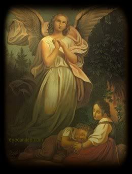 I always pray to my guardian angel.  In the morning to help me in my duties, during the day to assist me in case of sudden death, and in the evening to accompany me in my sleep.  How about you?  Do you pray to your guardian angel?  If not, you should start now.  For he is always by your side taking care of you