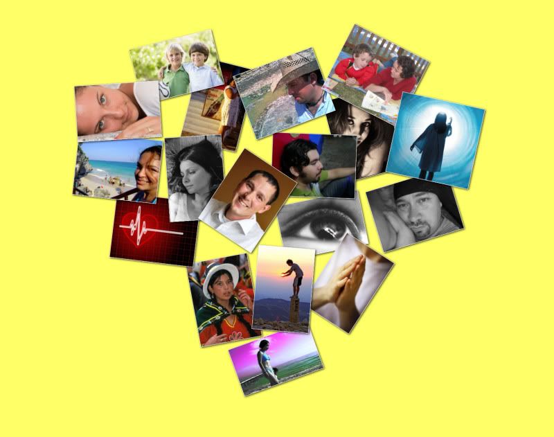 corazón collage
