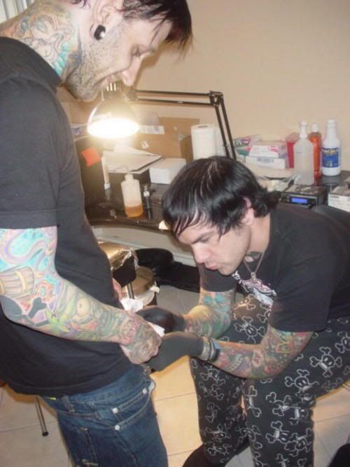 What is he getting pierced? :shock: I did NOT know that Jepha had a ****** 