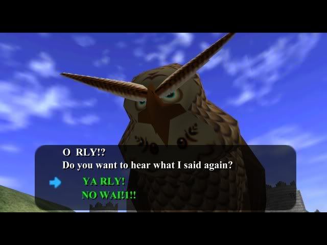 o rly owl from m64 game