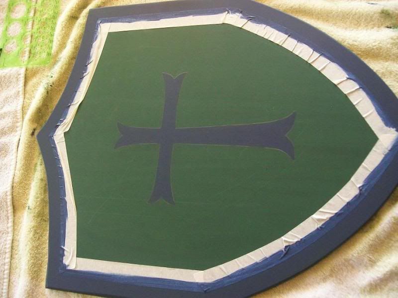 Homemade Wooden shield made after seeing shields at a local Renaissance festival