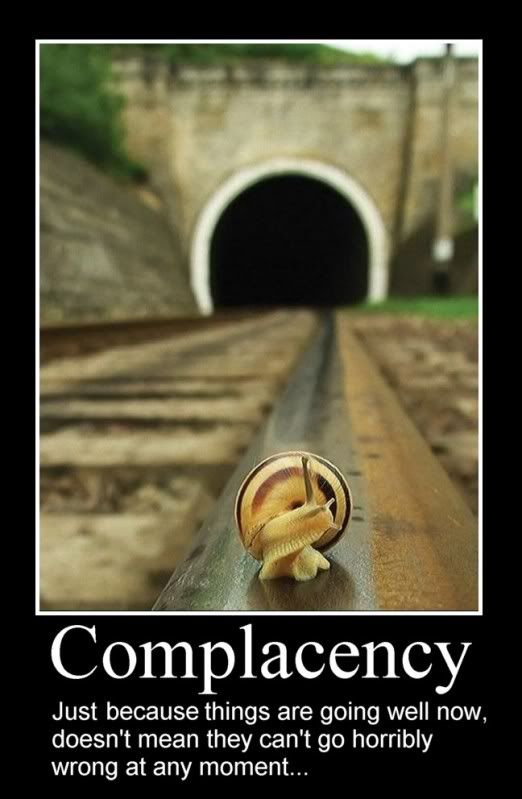 Getting Complacent About Complacency | Mumblings And Ramblings