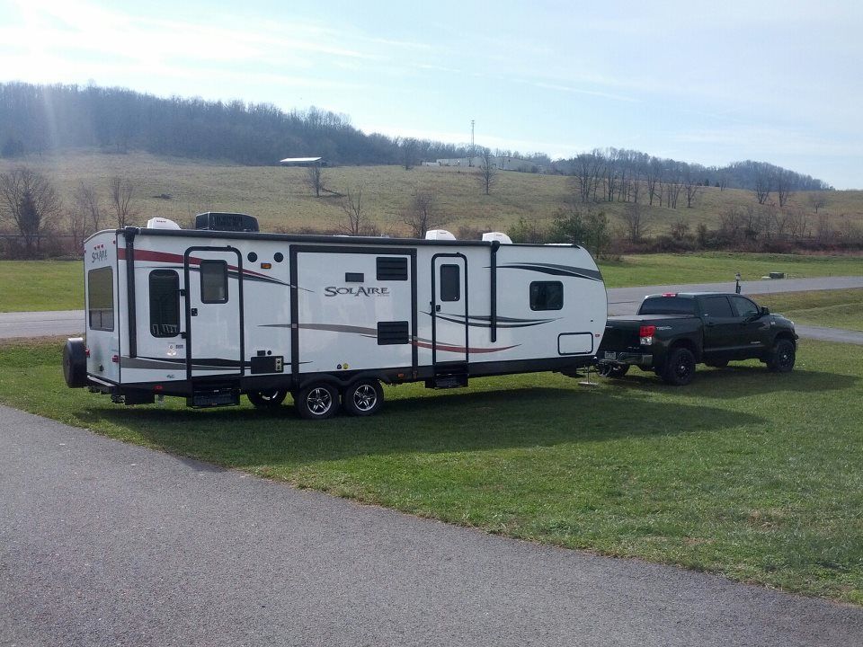 Toyota tundra towing travel trailer