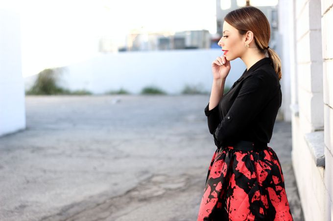 Stiletto Beats, dailylook, elite box, lucy paris, just fab, new years eve, ootd, los angeles blogger, photo red_full_midi_skirt_dailylook_stilettobeats_ootd_2_zps8e2422fb.jpg