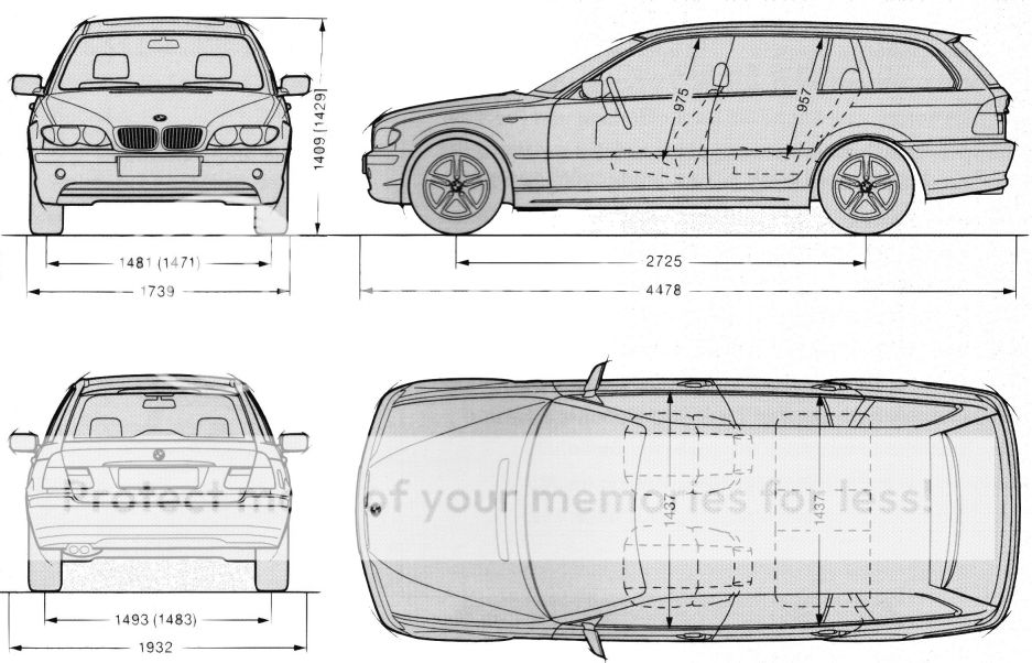 Bmw e46 чертеж