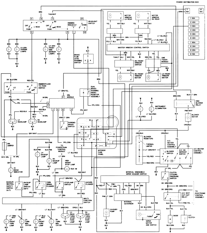 1992 Ford ranger radio wiring diagram