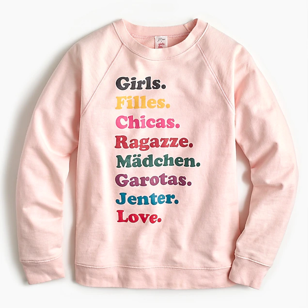 J.Crew x Girls, Inc. Girls Sweatshirt