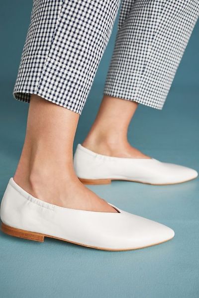 Pour La Victoire Colt Ballet Flats in White